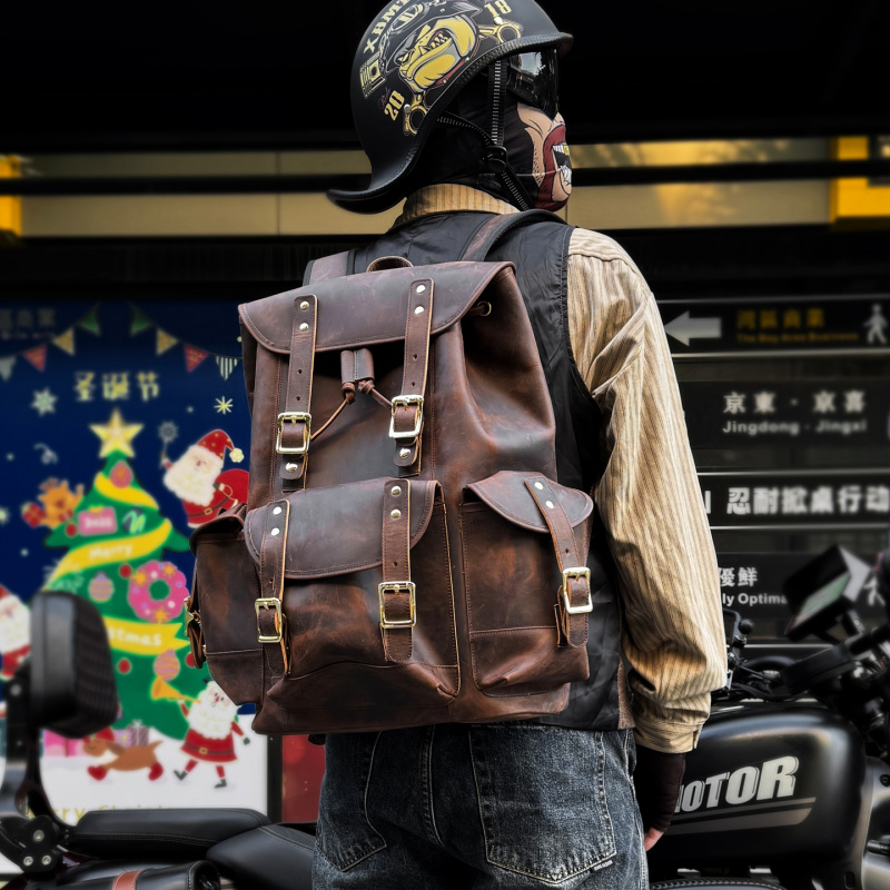 Новые поступления, кожаный рюк – обзор и цена Leather Backpack Vintage