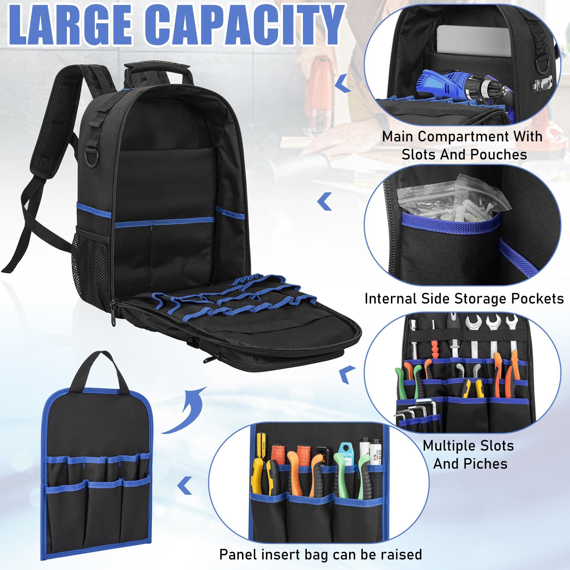 Прочный рюкзак для инструменто – обзор и цена Backpack Insert Organizer