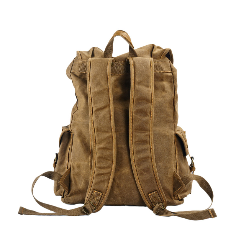 Ретро-рюкзак из мягкого вощено – обзор и цена Canvas Backpack Casual