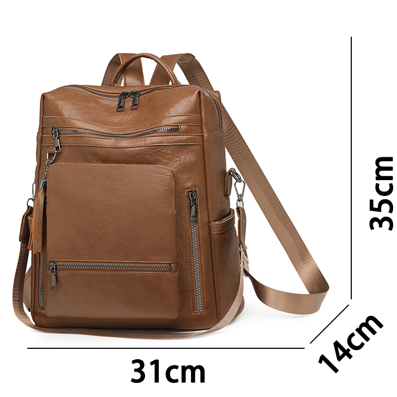 Винтажный кожаный рюкзак, мног – обзор и цена Leather Backpack Vintage