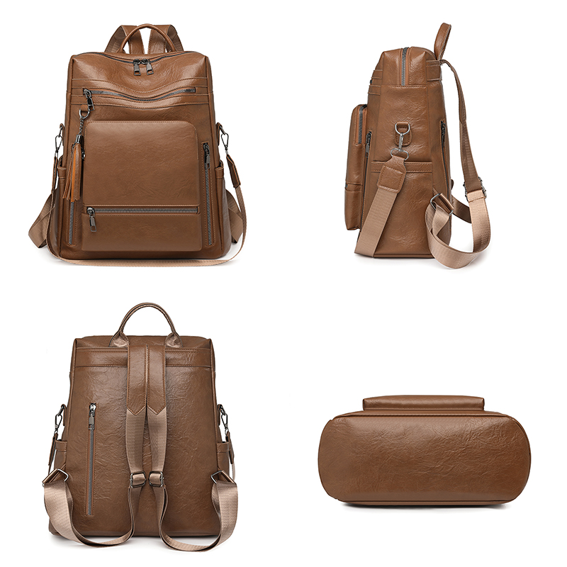 Винтажный кожаный рюкзак, мног – обзор и цена Leather Backpack Vintage