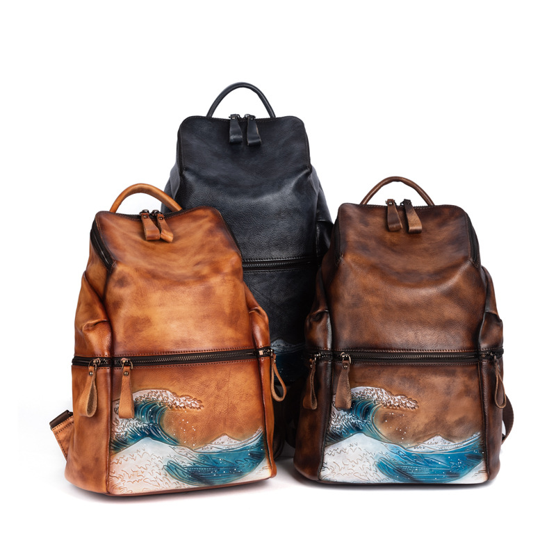 Женский вместительный рюкзак и – обзор и цена Leather Backpack Vintage